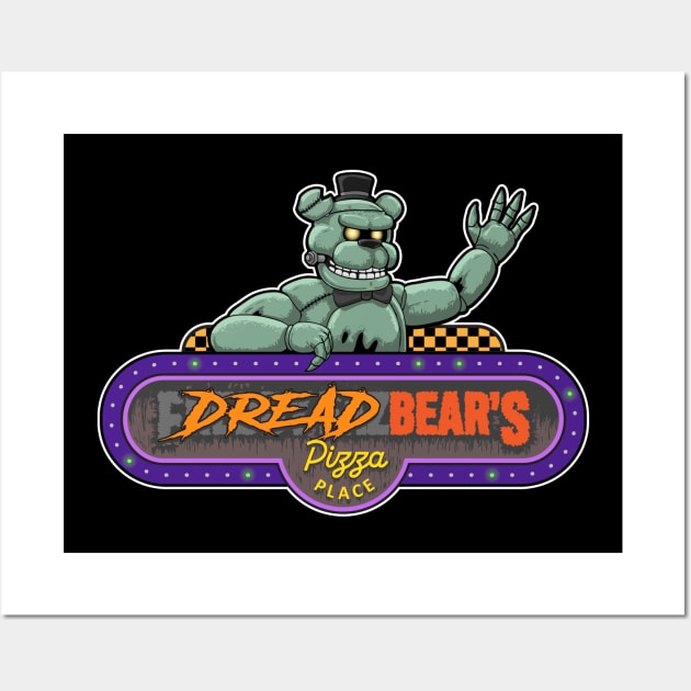 FNAF Dreadbear movie sign Wall Art by halegrafx